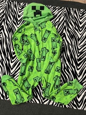 Boys Creeper Fleece One-Piece Hooded Pajamas